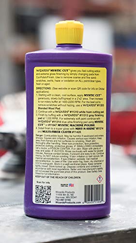 Wizards Buffing Liquid - Cutting Compounds & Polish Machine Glaze (32 Oz, Mystic Cut Compound) #TOP2