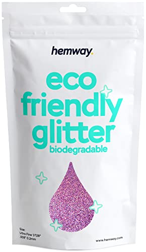 Eco Friendly Biodegradable Glitter, Pink Holographic, Ultrafine (1/128" 0.008" 0.2mm)