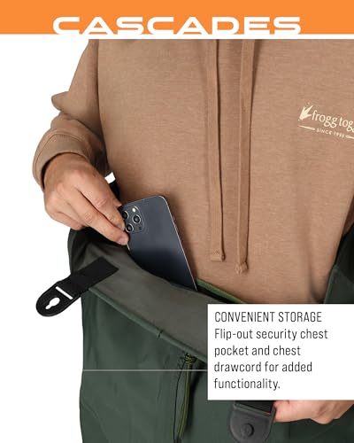 Image of FROGG TOGGS Cascades 2-ply Poly /Rubber Waterproof Fishing Bootfoot Chest Wader for Fishing