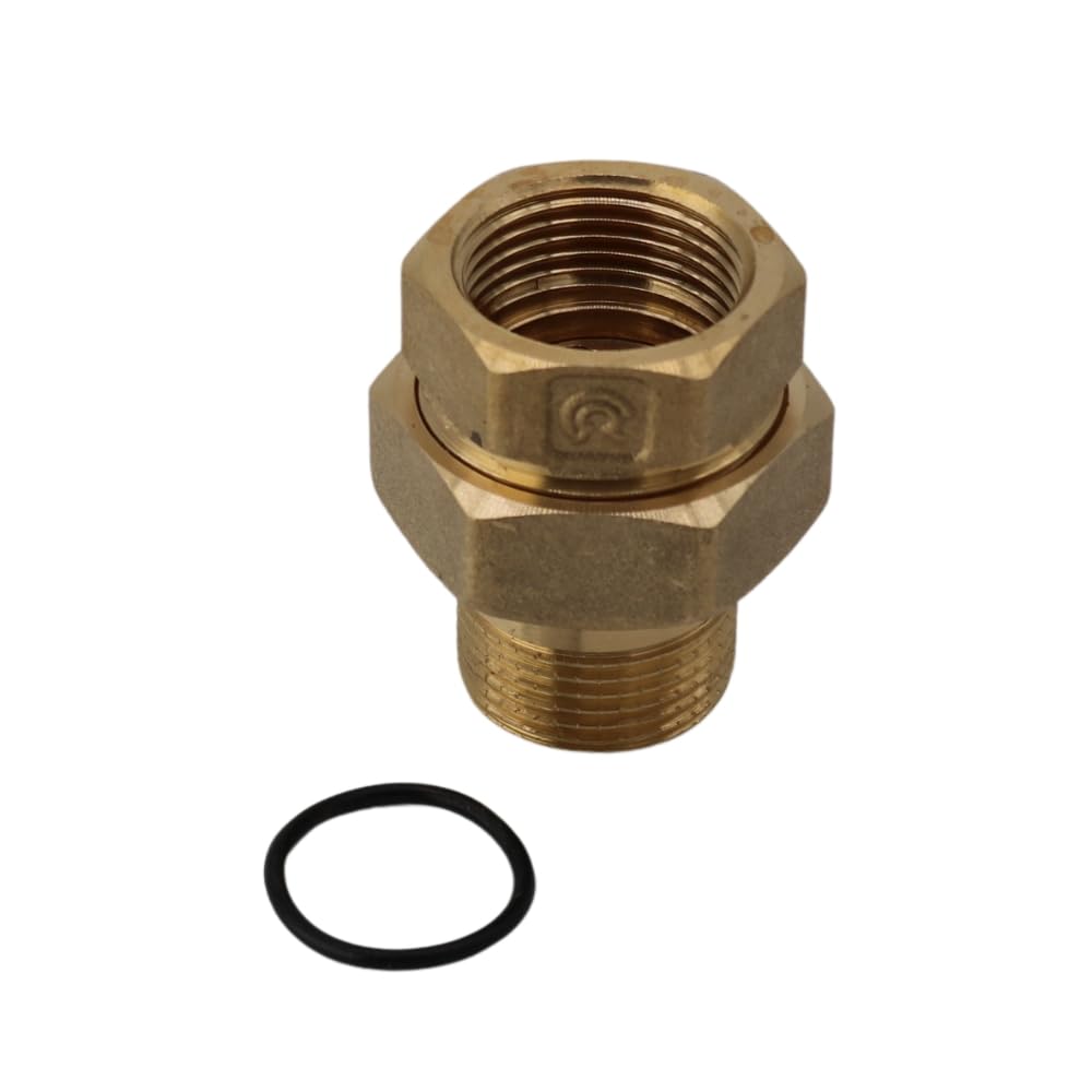 Raccordo a vite con O-ring 2" IG/AG in ottone, filettatura interna esterna in ottone, viti per acqua potabile, raccordo filettato in ottone