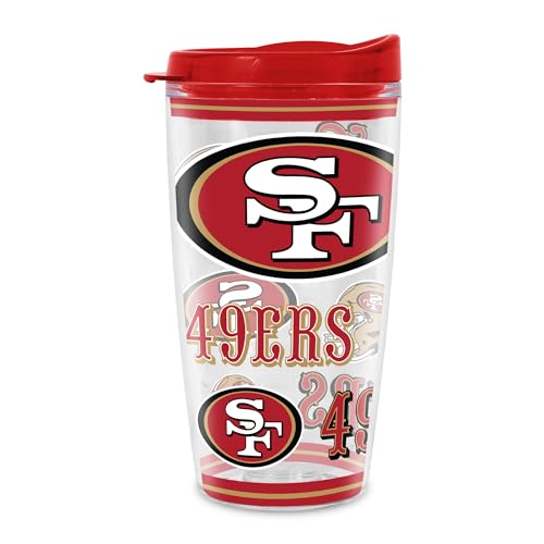 Image of Rico Industries NFL Football Double Wall Mayhem 16oz Tritan Tumbler W Lid