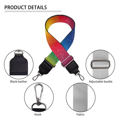 Image of Adjustable Purse Strap Replacement, Wide Shoulder Canvas Bag Strap, Crossbody Handbag Strap