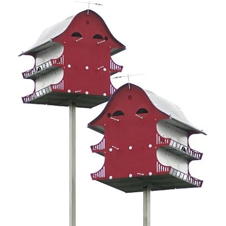 S&K Dual Purple Martin Barns Made with Recycled Plastic