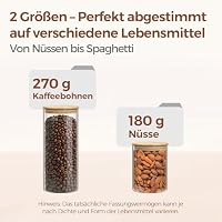 ComSaf Glasbehälter Vorratsgläser mit Deckel, Vorratsdosen 400/750 ml, 8er – Ansicht 3