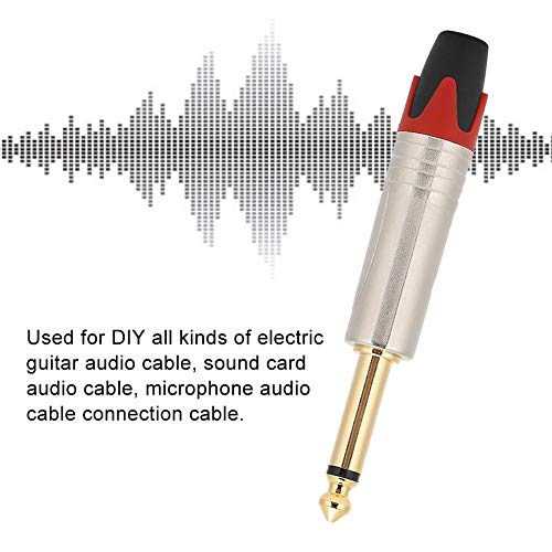 Spina per Cavo Audio Mono, Guscio in Lega di Zinco...