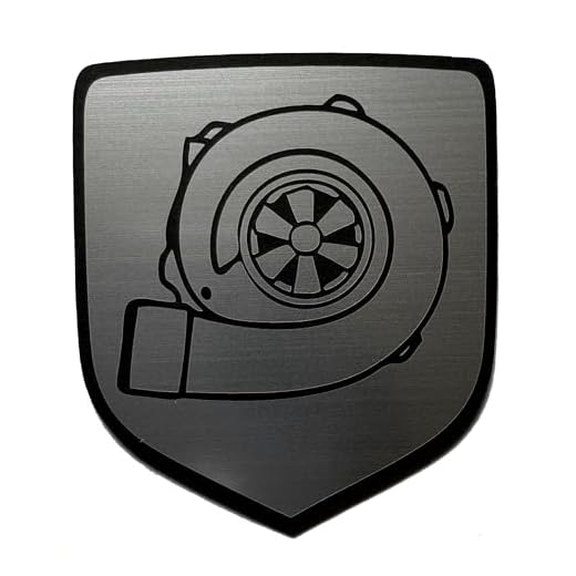 24Designs Compatible Front Emblem Turbo Silver Replacement for Dodge Neon Srt4 or Charger