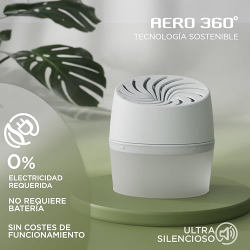 Miniatura 5 de Rubson Aero 360 Baño, Deshumidificador Portátil Sin Cable Para Baño, Absorbe Humedad Para La Circulación Del Aire, Disipador De Condensación Antihumedad, Dispositivo Y Tableta 450 G