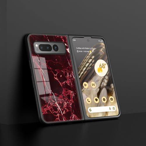 For Google Pixel Fold �p �P�[�X �w�ʃK���X ���킢�� �O�[�O���s�N�Z��Fold �X�}�z�P�[�X TPU�f�� �O���f�[�V������ �ϏՌ� �}�b�g�� ����~�� ������� �y�� ���^ ��ʃ����Y�ی� ������� �؍� ���� for googl