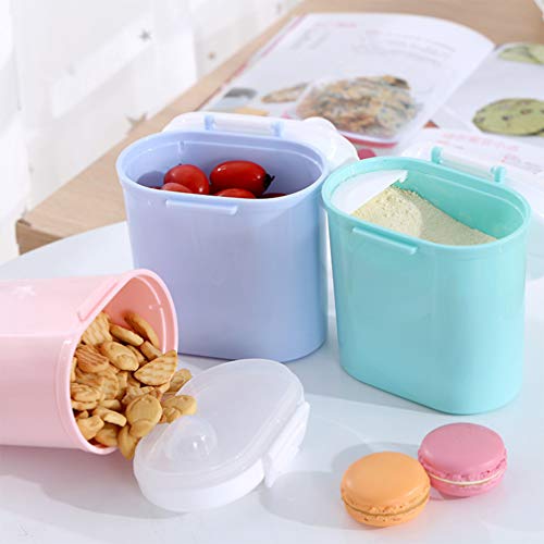 MILISTEN Formule Dispenser Melkpoeder Container Babyvoeding Opslag Graan Bonbondoos Voor Peuter Kinderen Reizen (Roze) - Image 7