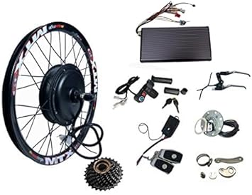 NBPOWER 3000W Electric Bike Conversion Kit with 3000W Brushless DC motor/E-Bike Conversion Kit,72V 80A Sabvoton controller with PAS and Alarm