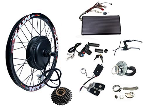 NBPOWER 3000W Electric Bike Conversion Kit with 3000W Brushless DC motor/E-Bike Conversion Kit,72V 80A Sabvoton controller with PAS and Alarm