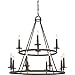 Quoizel VYR5012ML Voyager Large Spanish and Gothic Chandelier, 12-Light, 720 Watts, Malaga (36"H x 36"W)