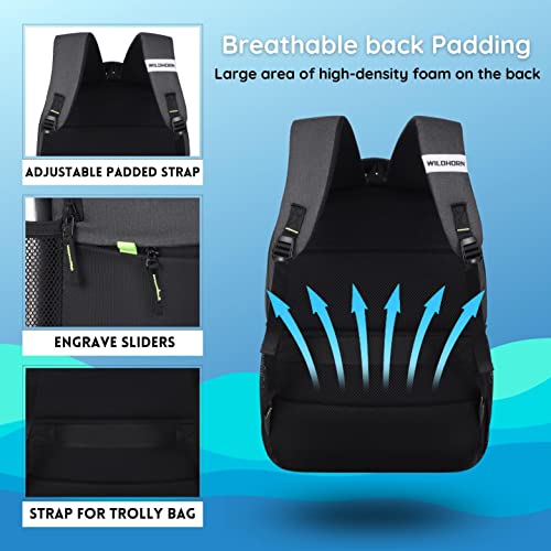 Image of WildHorn 31L Laptop Backpack for Men & Women I Fits upto 15.6 inch Laptop I Waterproof I Travel /Business /College Bookbags