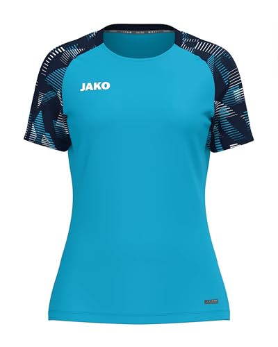 JAKO Damen T-Shirt Sonic, Aqua/Marine, 42/44 – Ansicht 1
