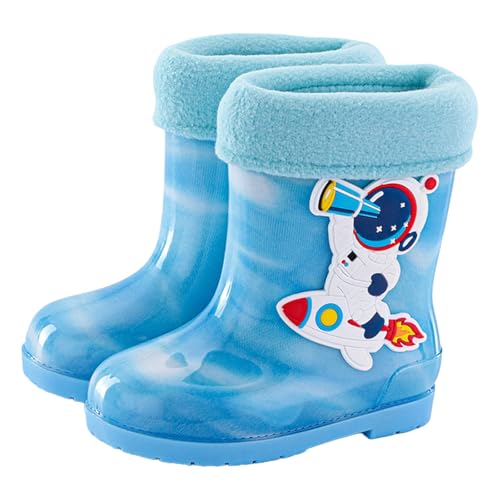 Big Boys Rain Boots Spac𝐞 Rainboots Boots Girls Toddler Boy Boots Toddler Boy Rainboots With Fun 𝐀stronaut Patterns