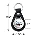 GRAPHICS & MORE Black Leather Ford 1970 Mustang Keychain