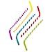 Silly Straws Silicone Reusable Smoothie Straws (5 Pack)