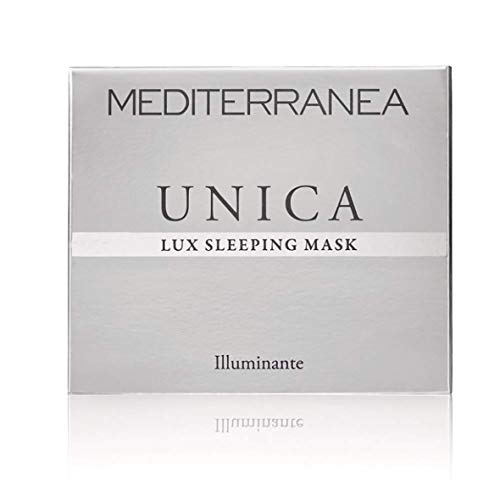 Mediterranea - Unica Lux Sleeping Mask - Energizing and Illuminating Facial Treatment - with Moisturizing Oils, Platinum Powder and Black Pearls - 50 gr