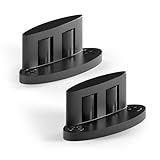 AONAYIOA Sliding Barn Door Bottom Floor Guide, Compact Double-Sided Roller Design, Aluminum Alloy with Smooth Nylon Rollers, Floor Mounted