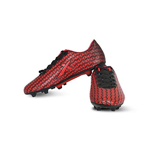 Vector X Victory Football Shoes (Black-Red) at Rs. 844