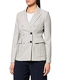 IPEKYOL Blazer Debajo de Las Caderas con Accesorios de botón Casual, Aceite, 44 para Mujer