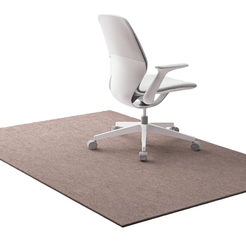 Tapis de chaise non glissant 35x47 pour bureau marron FANDIAO