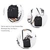 zhongningyifeng Men's Shoulder Bag Nylon Crossbody Bag Waterproof Casual Black Messenger Bag for Work Travel School #4