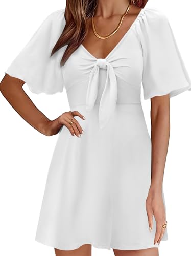 Image of MixShe Summer Dresses for Women 2026 Elegant Classy V-Neck Dress S-XXL