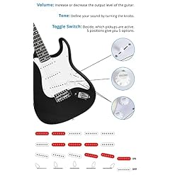 McGrey Rockit guitare électrique ST set complet noir - Les Beatles, Paul McCartney, John Lennon, RIngo Starr, George Harrison McGrey Rockit guitare électrique ST set complet noir – Image 5