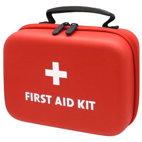 Faylapa Home Car Empty First Aid Bag, 9x7x3 inches Camping Waterproof Case for Travel, Boat, Office, Sports, Hiking, Outdoor (Bag Only)