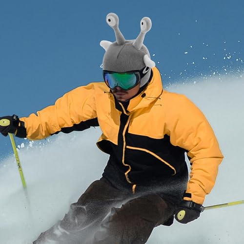 Funda de casco snowboard de dibujos animados protector ligero de punto esquí 7