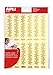 Apli Gommettes métallisées étoiles 20 mm Doré Argenté x