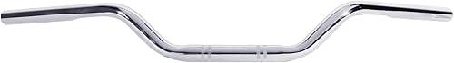 OXMART Manillar de motocicleta de 1.024in (1 pulgada), cromado, estilo europeo, apto para bicicleta Bobber Cruiser Cafe Racer