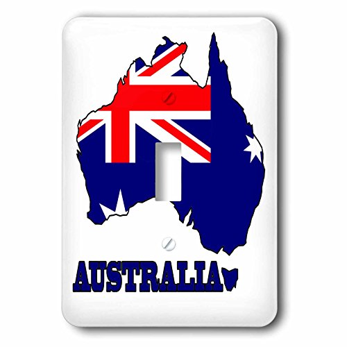 Interrupteur à bascule et commande murale motif Australie 3dRose lsp_79413_1