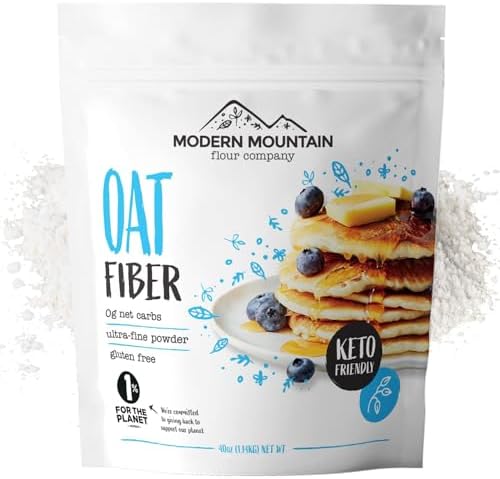 Oat Fiber (2.5 lb) For Baking Low Carb and Keto, 0g Net Carbs, Keto Friendly, Essential for Low-Carb Bread, Gluten Free, Non-GMO, Ultra-Fine Powder