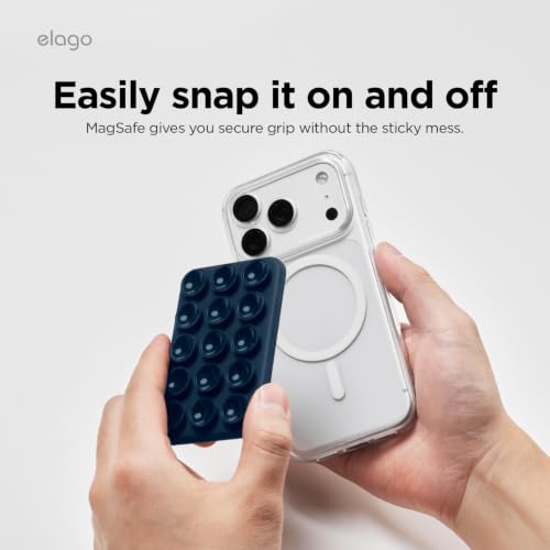 Image of elago Magnetic Suction Cup Phone Mount for iPhone, Compatible with MagSafe