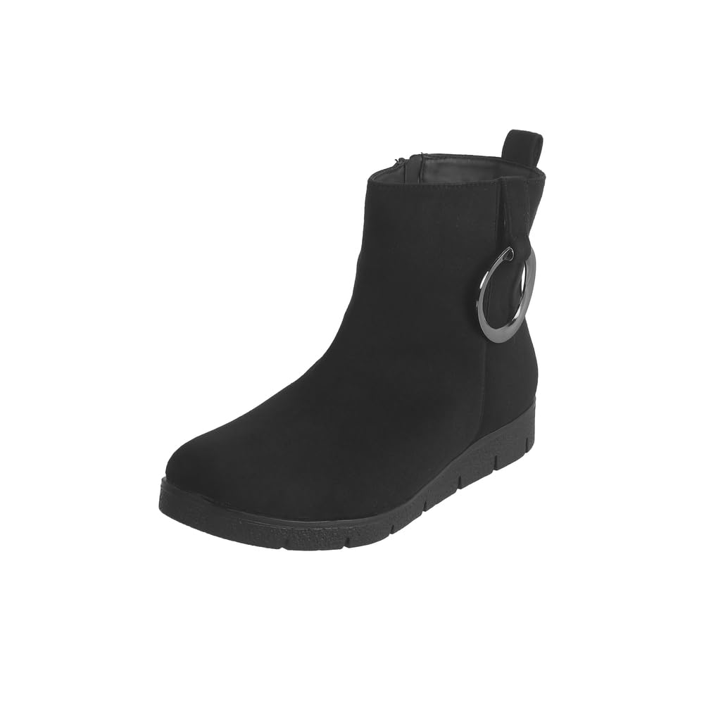 Women Suede Leather Chelsea Boot-image-14