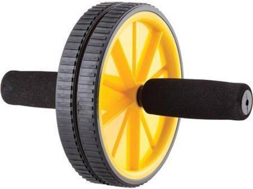 Dinetic Unisex Ab Abdominal Roller for Home & Gym Workout Ab Exerciser (Black, Yellow)-image-16
