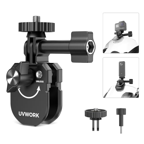 Soporte de Clip para Moto Ideal para Grabar Rutas en Carretera con Insta360 X4