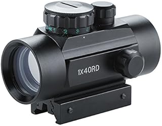 Pinty Tactical 1x40mm Reflex Red Green Dot Sight Riflescope with Free 11mm & 20mm Mount Rails