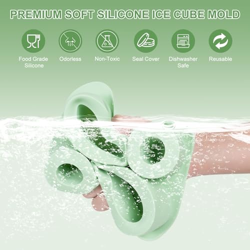 Molde para Cubos de Hielo para Vaso Tumbler de Silicona miniatura 4
