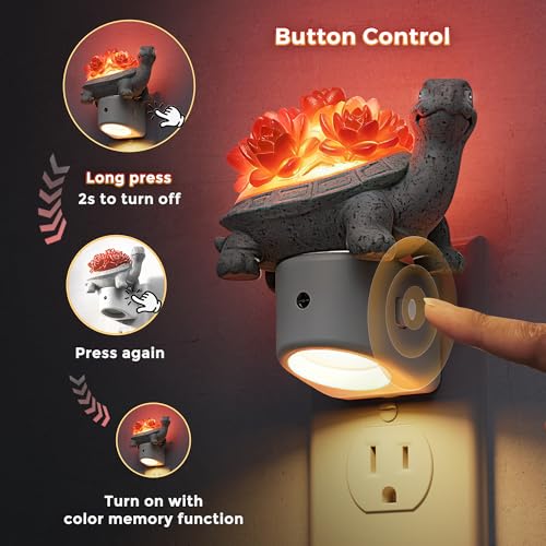 Image of L LOHAS LED Night Light for Kids, 3D Cute Turtle Night Lights