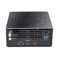 BASOARO Kleiner Mini Desktop PC, Nano PC, Core i9 10880H der 10. Generation, 8GB RAM 256GB SSD, 2 Gigabit Ethernet, DP & HDMI Anschlüsse, Type-C, 4 USB 3.0, 2 USB 2.0, WLAN, BT