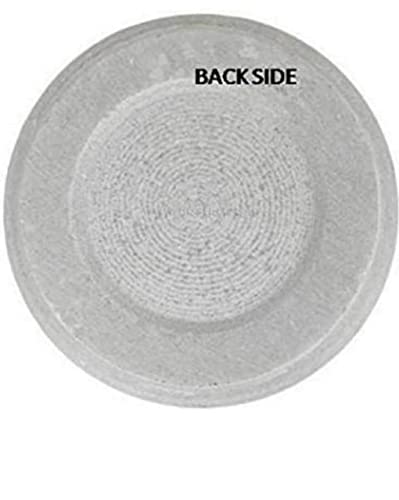 Image of Marble Roti Roller /Chakla /Rolling Pin Board /Roti Maker /Phulka Maker /Chapati Maker chakla /Marble Rolling Pin /Marble Belan for Kitchen. (white chakla 9inch)