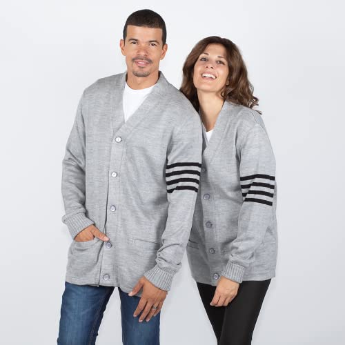 Image of Stewart & Strauss Cardigan Varsity Letter Sweater | American style button front letter sweater knit since 1977, heavyweight and ready for chenille letters and patches