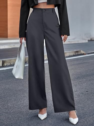 Image of Aahwan Solid Offwhite High Waist Wide Leg Pants for Women's & Girls'