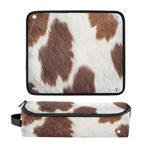 Bolsa Organizadora de Herramientas para Cabello con Estampado de Vaca miniatura 3