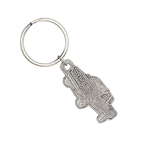 Pickup Truck, Keychain, Key Fob, Key Ring, Pewter Key Chain, A240KC, Handmade in The USA, Gift, Antiqued Pewter