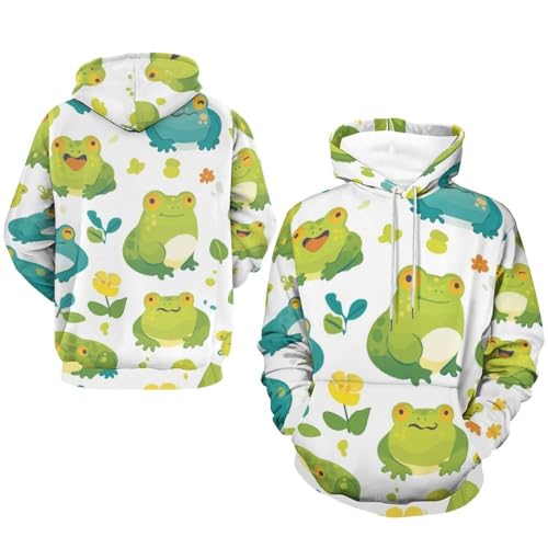 Pullover grenouille bleu vert pour rester au chaud avec style - 7