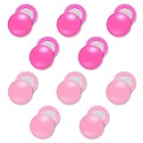 BOXOB 10 Pairs Magnetic Race Bib Clips, Marathon Race Number Buckle Running Bib Magnets Pins Holder for Runners Field Triathlon Cycling Competition (Pink & Rose Red)